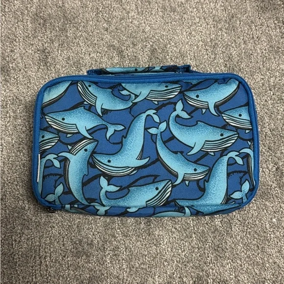 Blue Whale Print Kids Lunchbox - Picture 1 of 4